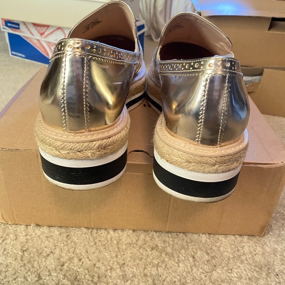 ZARA -SLIPPER PLATFORM / GOLD COLOR - Picture 5 of 7